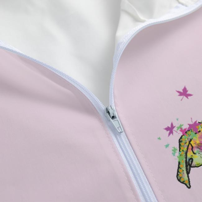 Preview: Regenjacke mit Hundemotiv Sancho Detailausschnit Reissverschluss